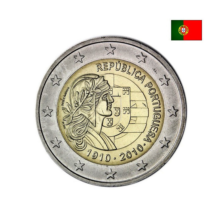 Portugal 2 Euro 2010 "Portuguese Republic" UNC