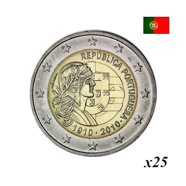 Portugal 2 Euro 2010 "Portuguese Republic" Roll