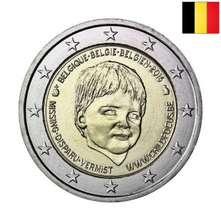 Belgium 2 Euro 2016 "Child Focus" UNC