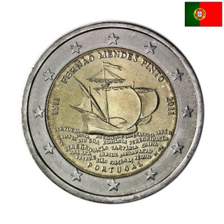 Portugal 2 Euro 2011 "Pinto" UNC