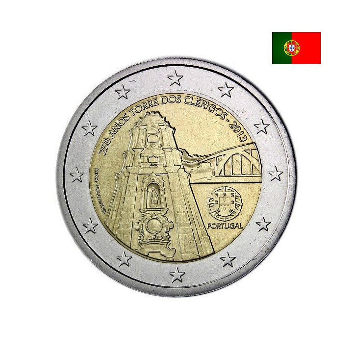 Portugal 2 Euro 2013 "Clérigos Tower" UNC