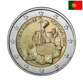 Portugal 2 Euro 2014 "Family Farming" UNC