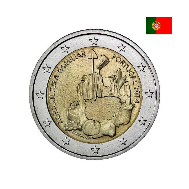 Portugal 2 Euro 2014 "Family Farming" UNC