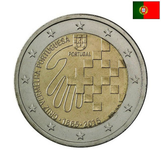 Portugal 2 Euro 2015 "Red Cross" UNC