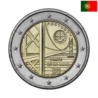 Portugal 2 Euro 2016 "Abril Bridge" UNC