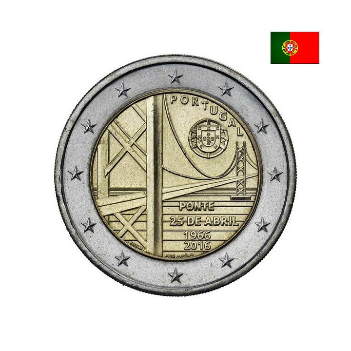 Portugal 2 Euro 2016 "Abril Bridge" UNC