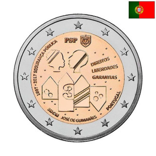 Portugal 2 Euro 2017 "Polícia" UNC