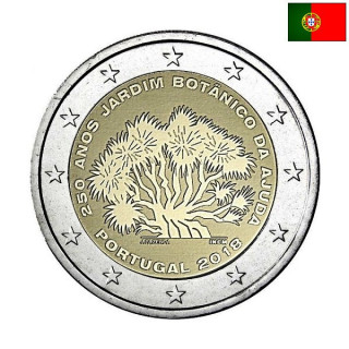 Portugal 2 Euro 2018 "Botanical Garden" UNC