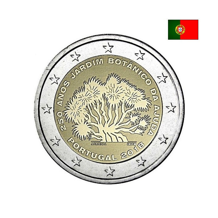 Portugal 2 Euro 2018 "Botanical Garden" UNC