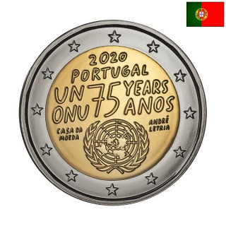 Portugal 2 Euro 2020 "United Nations" UNC