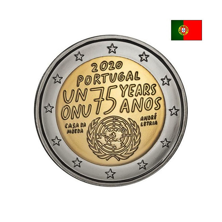 Portugal 2 Euro 2020 "United Nations" UNC