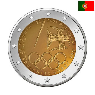 Portugal 2 Euro 2021 "Summer Olympics" UNC
