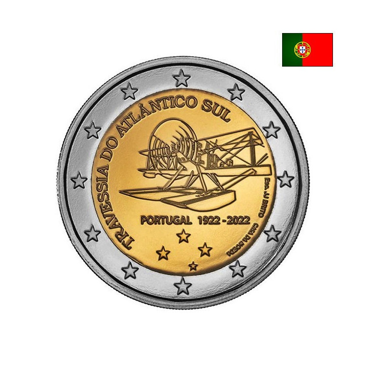 Portugal 2 Euro 2022 "Plane" UNC
