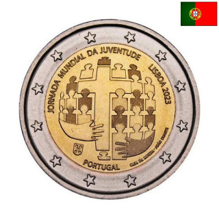 Portugal 2 Euro 2023 "World Youth Day" UNC