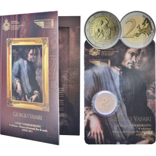 San Marino 2 Euro 2011 "Giorgio Vasari" BU (Coin Card)