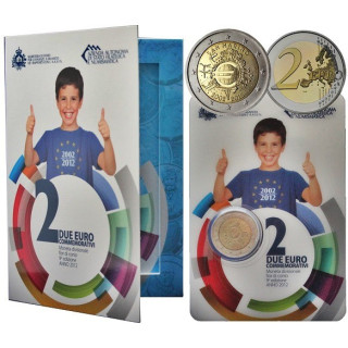 San Marino 2 Euro 2012 "TYE" BU (Coin Card)