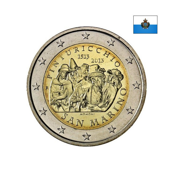 San Marino 2 Euro 2013 "Pinturicchio" BU (Coin Card)