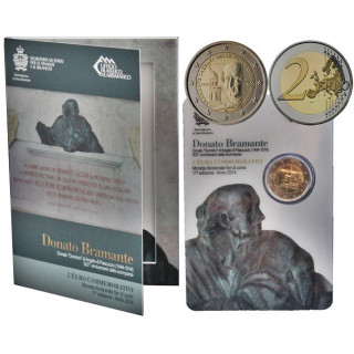 San Marino 2 Euro 2014 "Donato Bramante" BU (Coin Card)