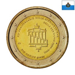 San Marino 2 Euro 2015 "German Reunification" BU (Coin Card)