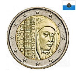 San Marino 2 Euro 2017 "Giotto" BU (Coin Card)