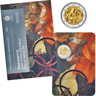 San Marino 2 Euro 2018 "Tintoretto" BU (Coin Card)