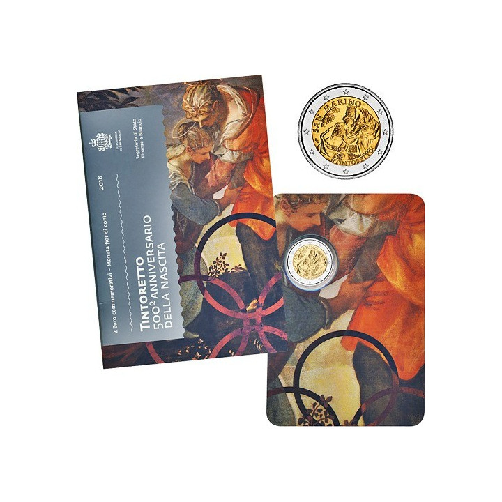 San Marino 2 Euro 2018 "Tintoretto" BU (Coin Card)