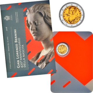 San Marino 2 Euro 2018 "Bernini" BU (Coin Card)