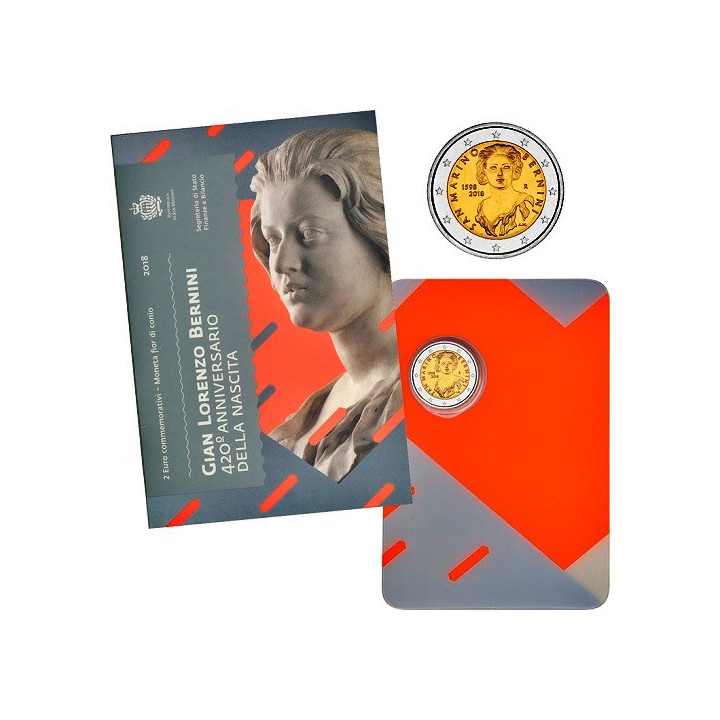 San Marino 2 Euro 2018 "Bernini" BU (Coin Card)