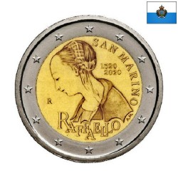 San Marino 2 Euro 2020 "Raphael" BU (Coin Card)