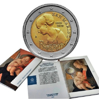San Marino 2 Euro 2020 "Raphael" BU (Coin Card)
