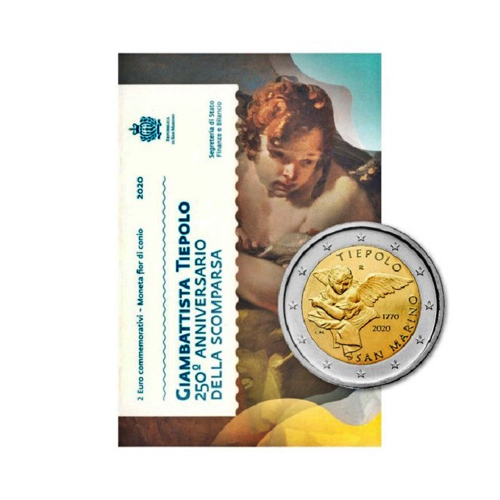 San Marino 2 Euro 2020 "Tiepolo" BU (Coin Card)