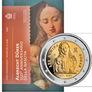 San Marino 2 Euro 2021 "Albrecht Dürer" BU (Coin Card)
