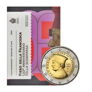 San Marino 2 Euro 2022 "Piero della Francesca" BU (Coin Card)