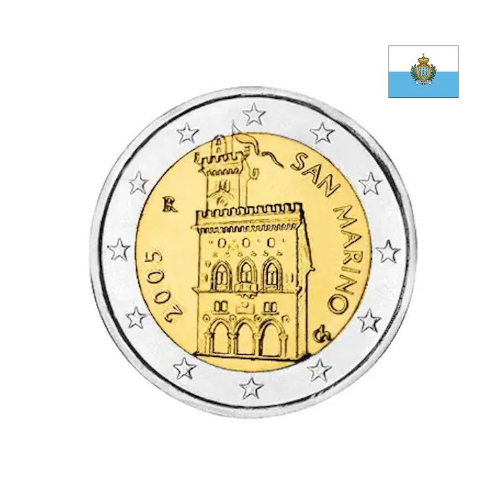 San Marino 2 Euro 2005 KM-447 UNC