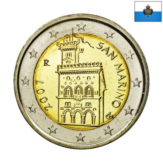 San Marino 2 Euro 2007 KM-447 UNC