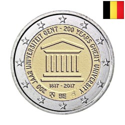 Belgium 2 Euro 2017 "Ghent" BU (Dutch, Coin Card)