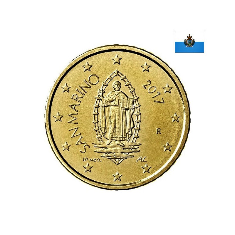 San Marino 20 Euro Cent 2017 KM-559 UNC