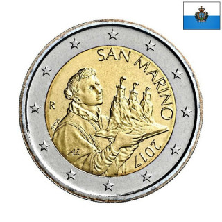 San Marino 2 Euro 2017 KM-562 UNC