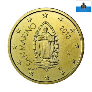 San Marino 50 Euro Cent 2018 KM-560 UNC