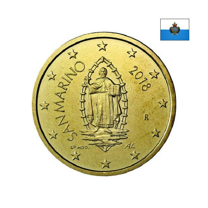 San Marino 50 Euro Cent 2018 KM-560 UNC