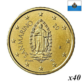 San Marino 50 Euro Cent 2018 KM-560 Roll