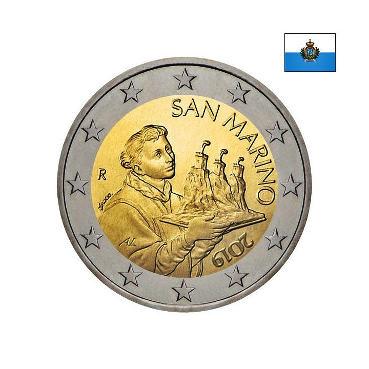San Marino 2 Euro 2019 KM-562 UNC