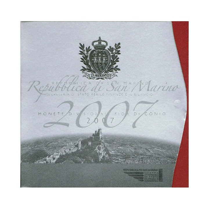 San Marino Official Euro Set (8,88€) 2007 BU