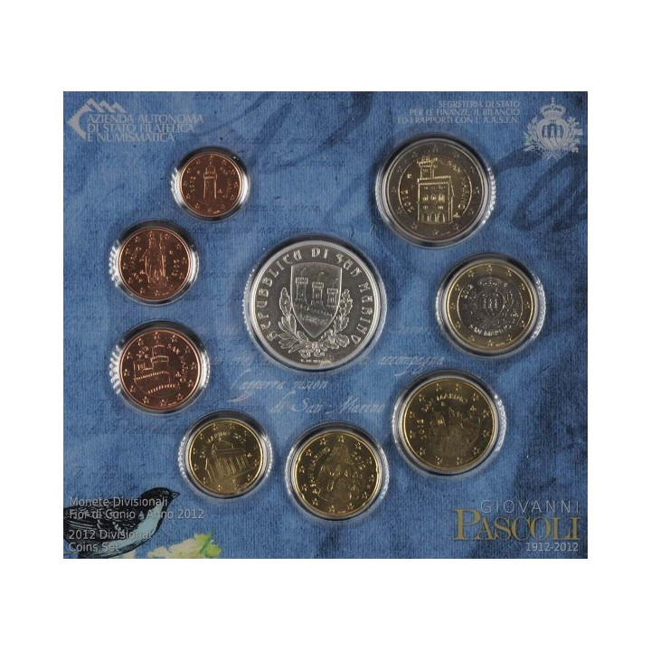 San Marino Official Euro Set (8,88€) 2012 BU