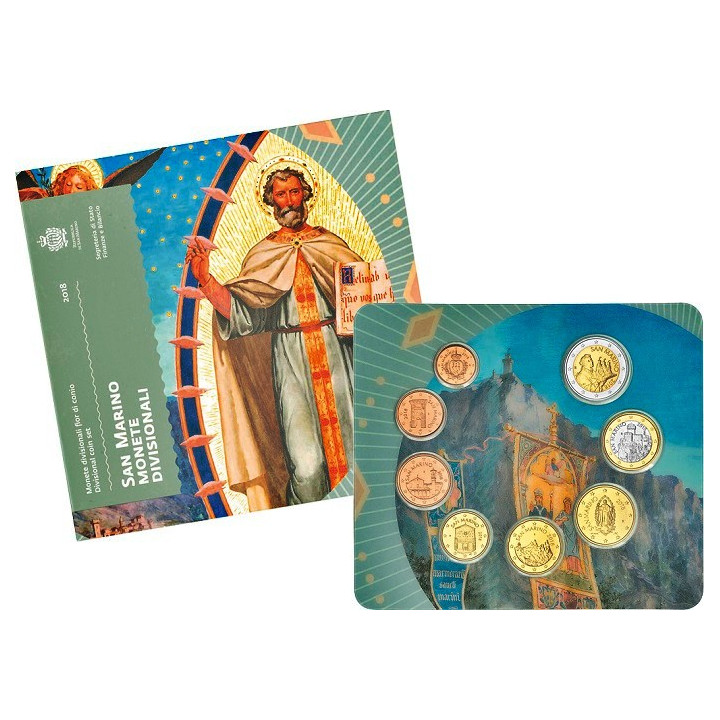 San Marino Official Euro Set (3,88€) 2018 BU