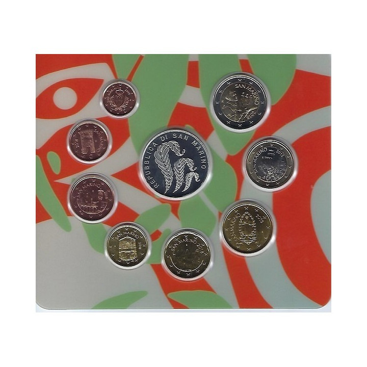 San Marino Official Euro Set (8,88€) 2018 BU