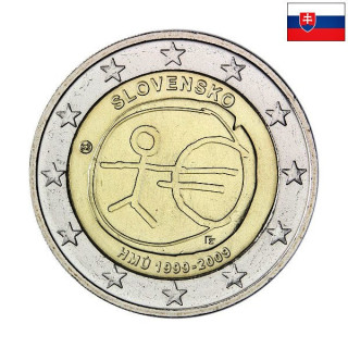 Slovakia 2 Euro 2009 "EMU" UNC