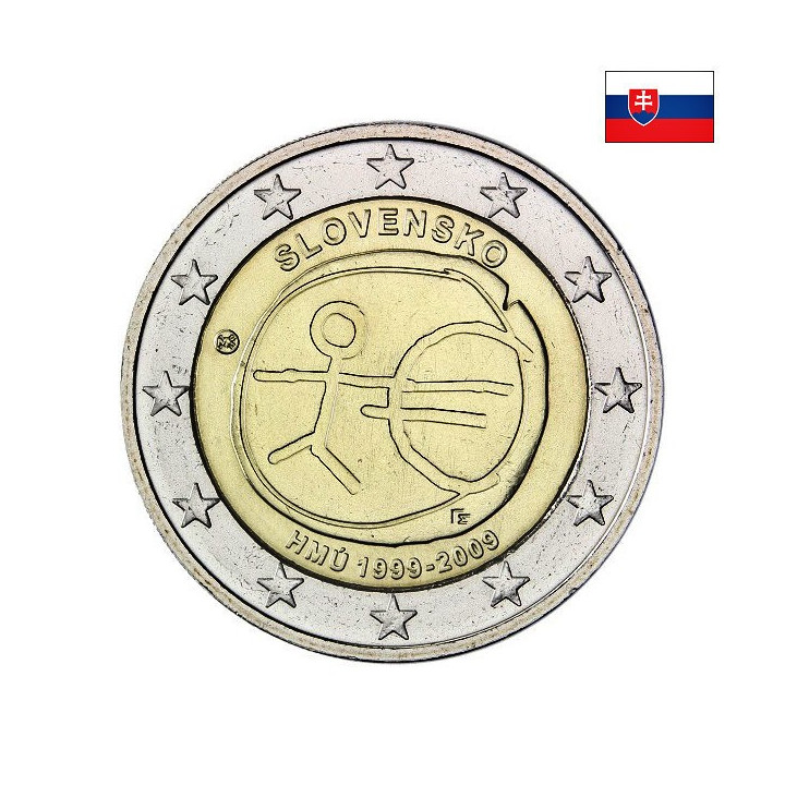 Slovakia 2 Euro 2009 "EMU" UNC
