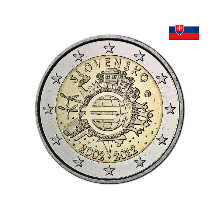 Slovakia 2 Euro 2012 "TYE" UNC