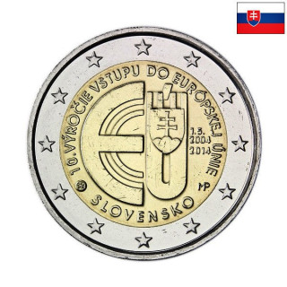 Slovakia 2 Euro 2014 "EU" UNC